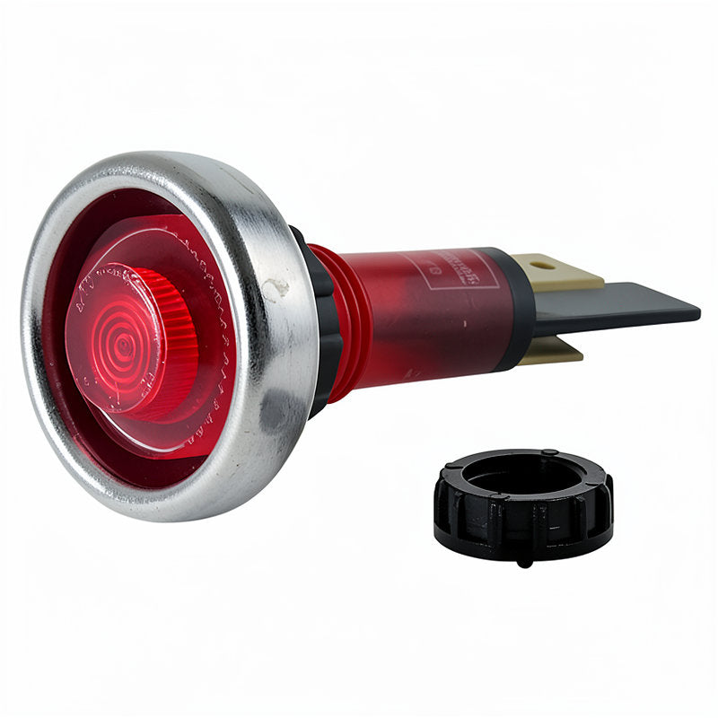 RED NEON 220V D.20MM M10 L.56MM WITH NUT.