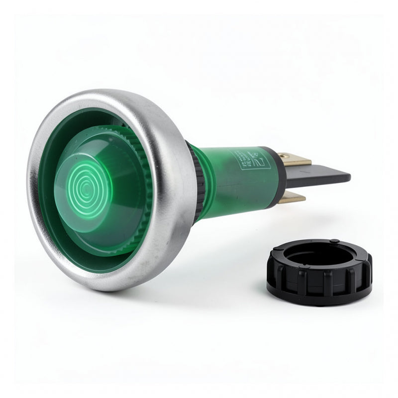 GREEN NEON 220V D.20MM M10 L.56MM WITH NUT