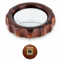 E61 VALVE KNOB WALNUT AND CHROME 6 X 6MM