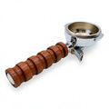 FAEMA E61 LEGEND DOUBLE FILTERHOLDER COMPLETE - WALNUT HANDLE
