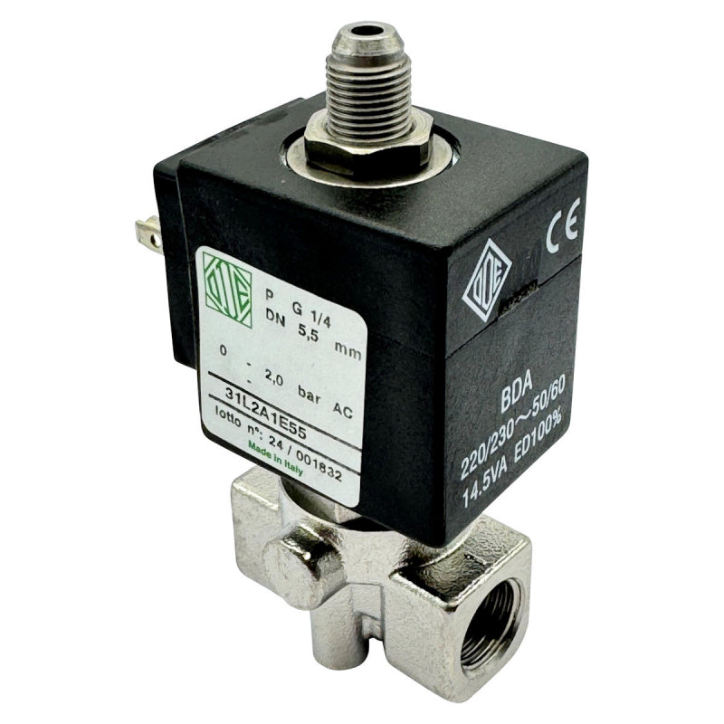 ODE 3 WAY SOLENOID VALVE 230V 1/4 5.5MM - LA MARZOCCO