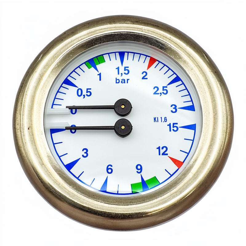 DUAL PRESSURE GAUGE 63MM