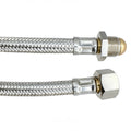 BRAIDED HOSE 2M 3/8M STRAIGHT X 3/8F STRAIGHT - CONICAL