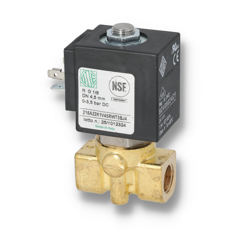 ODE 2 WAY INLET SOLENOID VALVE 24V 1/4 4.5MM 11W - SANREMO