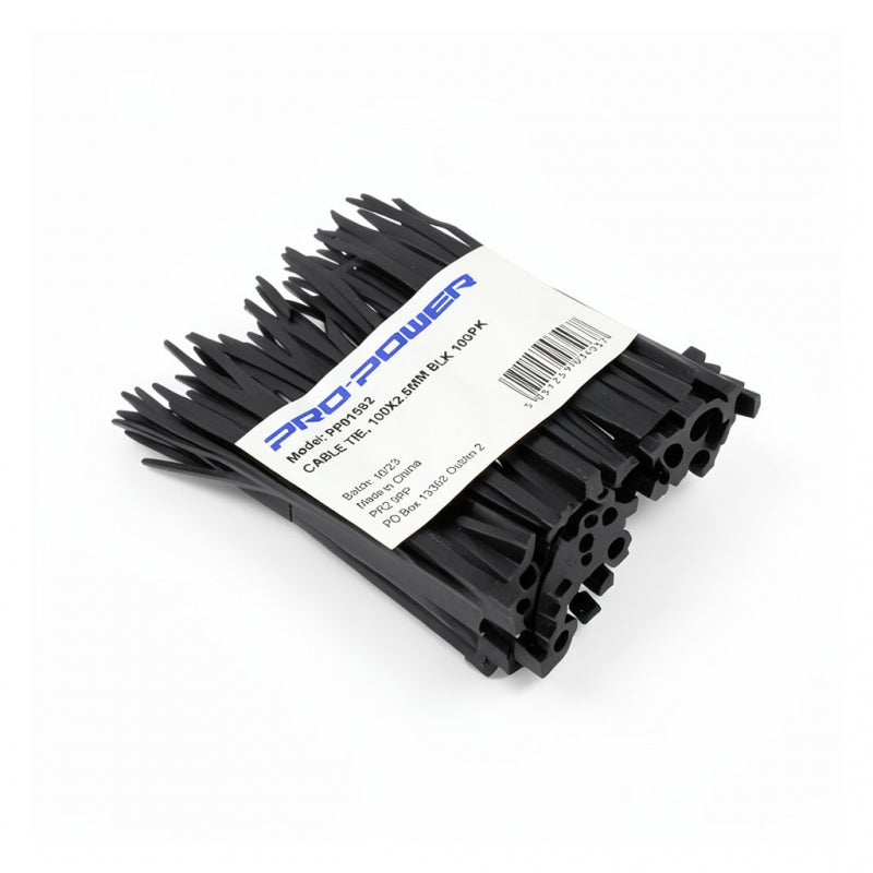 CABLE TIES SMALL 100 X 2.5MM - 100PC