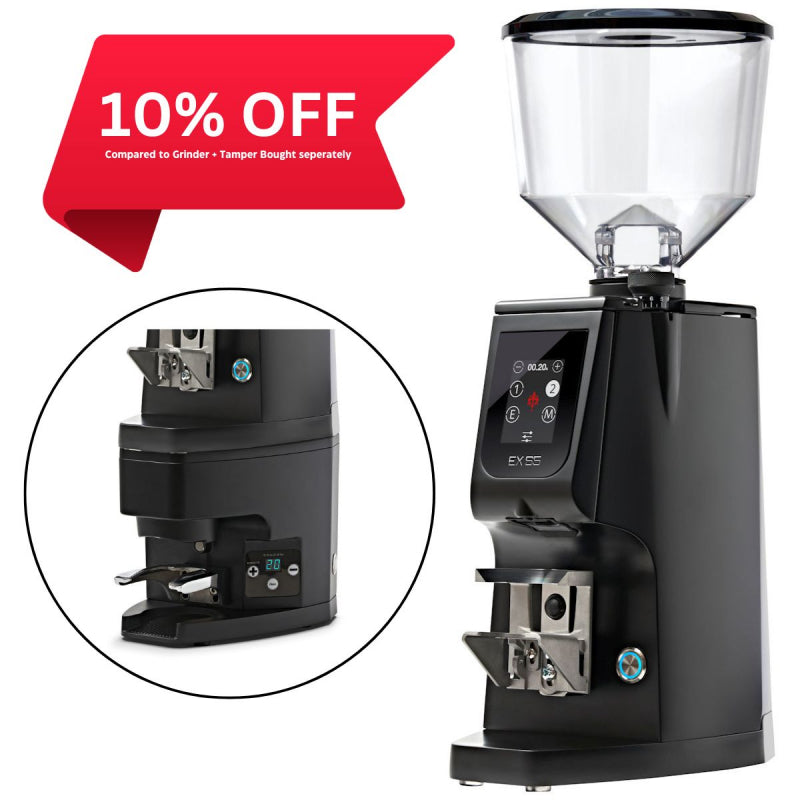 EUREKA ATOM EXCELLENCE 65 COFFEE GRINDER WITH ATOM AUTO TAMPER - BLACK