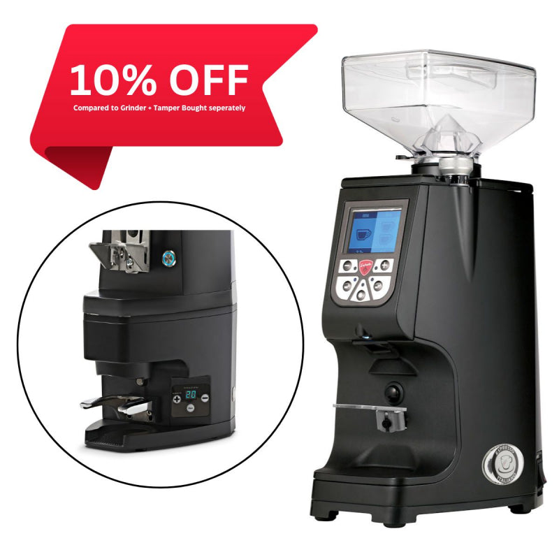 EUREKA ATOM 60 COFFEE GRINDER WITH ATOM AUTO TAMPER - BLACK