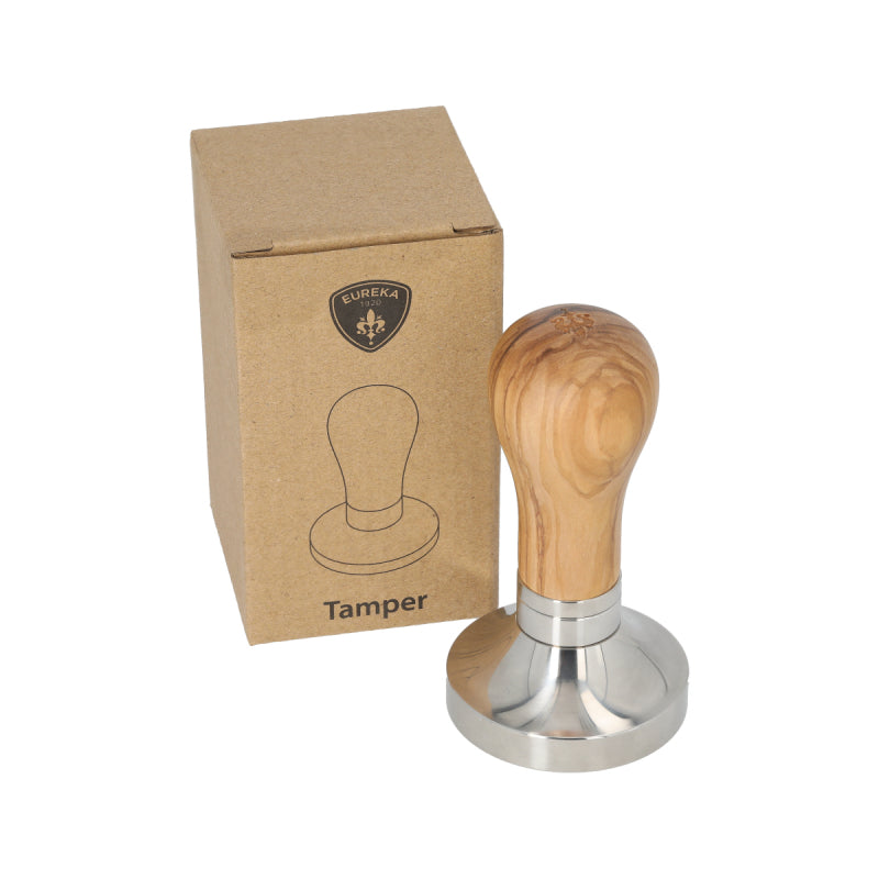 EUREKA ADJUSTABLE TAMPER 57MM - OLIVE WOOD