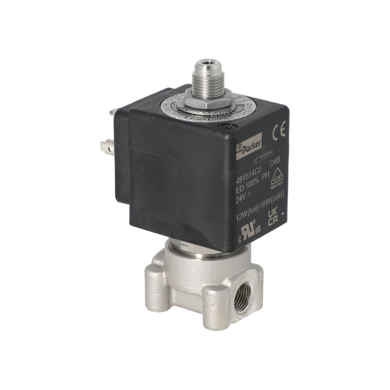 LUCIFER 3 WAY SOLENOID VALVE 24V 1/8 1.5MM 12W HOT 16W COLD - CIMBALI