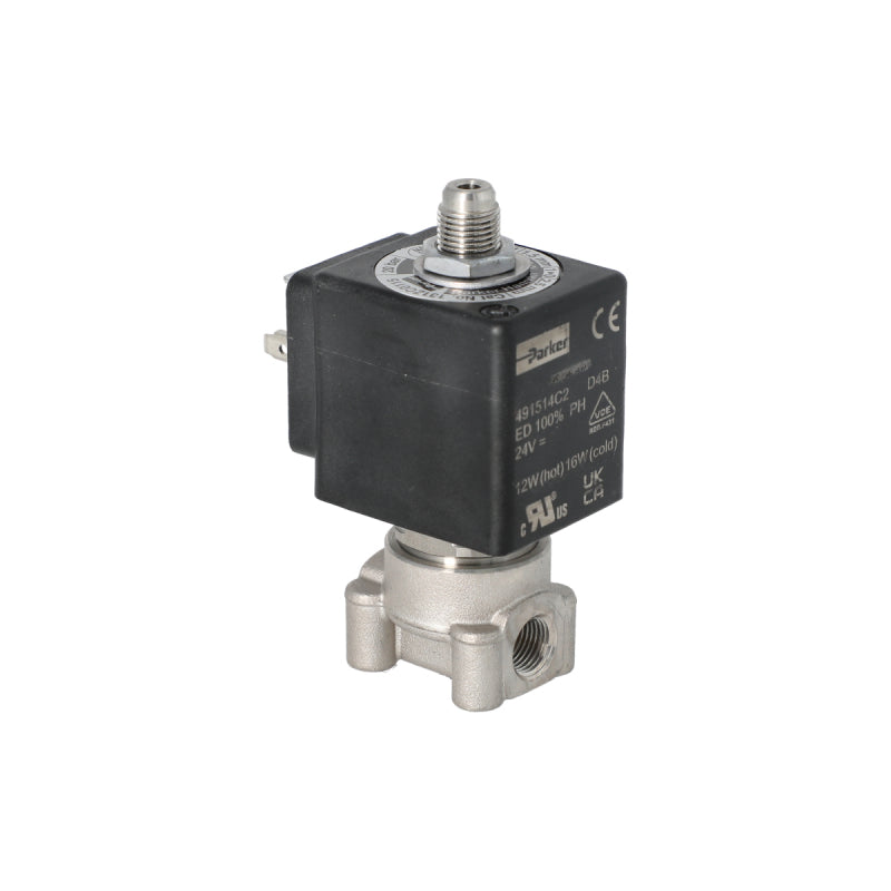 LUCIFER 3 WAY SOLENOID VALVE 24V 1/8 1.5MM 12W HOT 16W COLD - CIMBALI