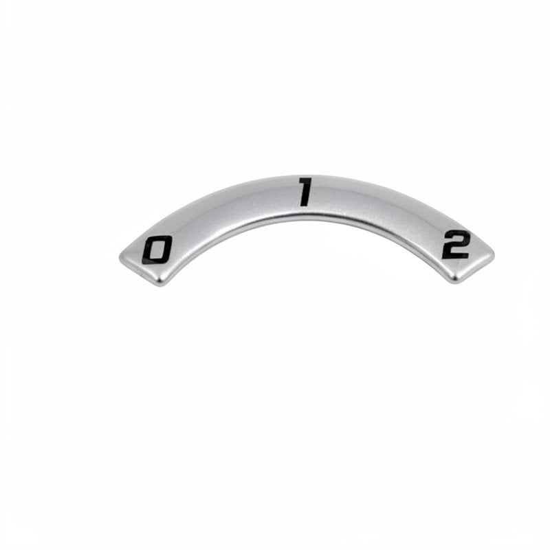 SANREMO SWITCH LABEL CHROMED