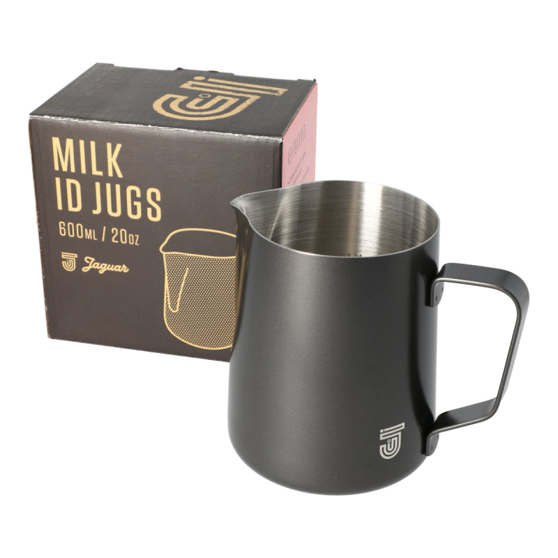 JAGUAR MILK ID S/S INTERIOR MILK FOAMING JUG - 0.6 LITRE BLACK