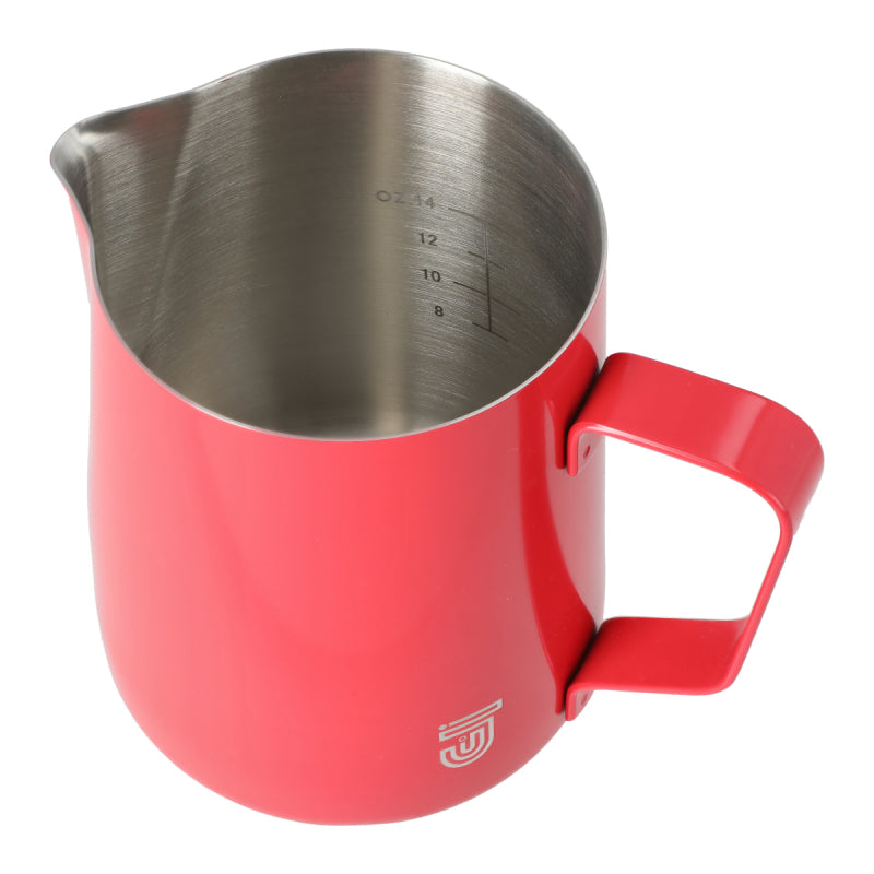 JAGUAR MILK ID S/S INTERIOR MILK FOAMING JUG - 0.6 LITRE RED