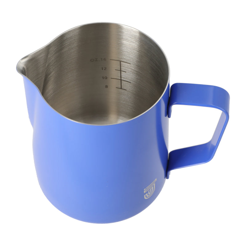 JAGUAR MILK ID S/S INTERIOR MILK FOAMING JUG - 0.6 LITRE BLUE