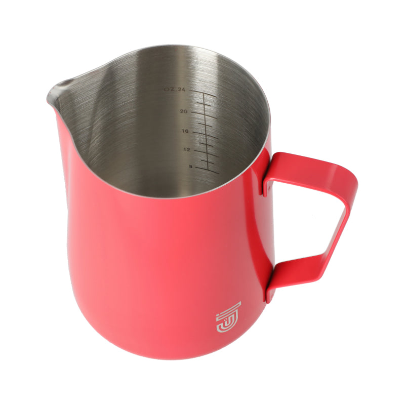 JAGUAR MILK ID S/S INTERIOR MILK FOAMING JUG - 1 LITRE RED