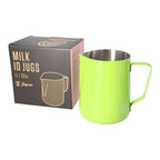 JAGUAR MILK ID S/S INTERIOR MILK FOAMING JUG - 1 LITRE GREEN