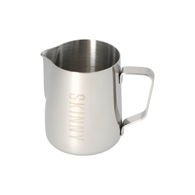 JAGUAR NAMED MILK FOAMING JUG WITH ETCHED VOLUME MEASURES - 0.6 LITRE 'SKINNY'