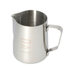 JAGUAR NAMED MILK FOAMING JUG WITH ETCHED VOLUME MEASURES - 0.6 LITRE 'OAT'
