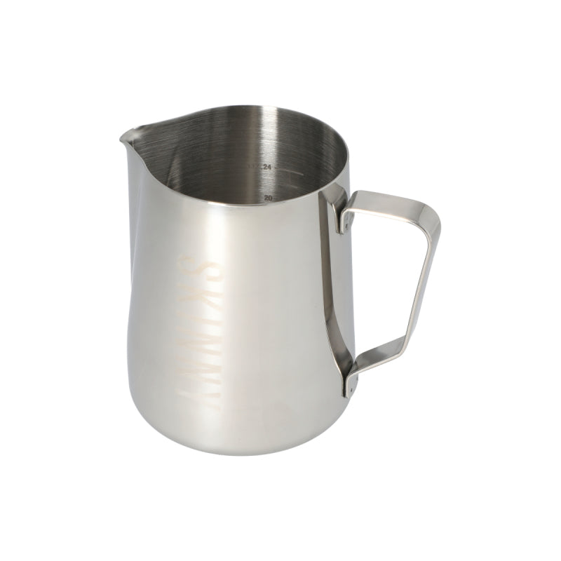 JAGUAR NAMED MILK FOAMING JUG WITH ETCHED VOLUME MEASURES - 1 LITRE 'SKINNY'