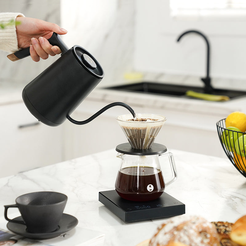 TIMEMORE FISH SMART ELECTRIC POUR OVER KETTLE - BLACK 600ML