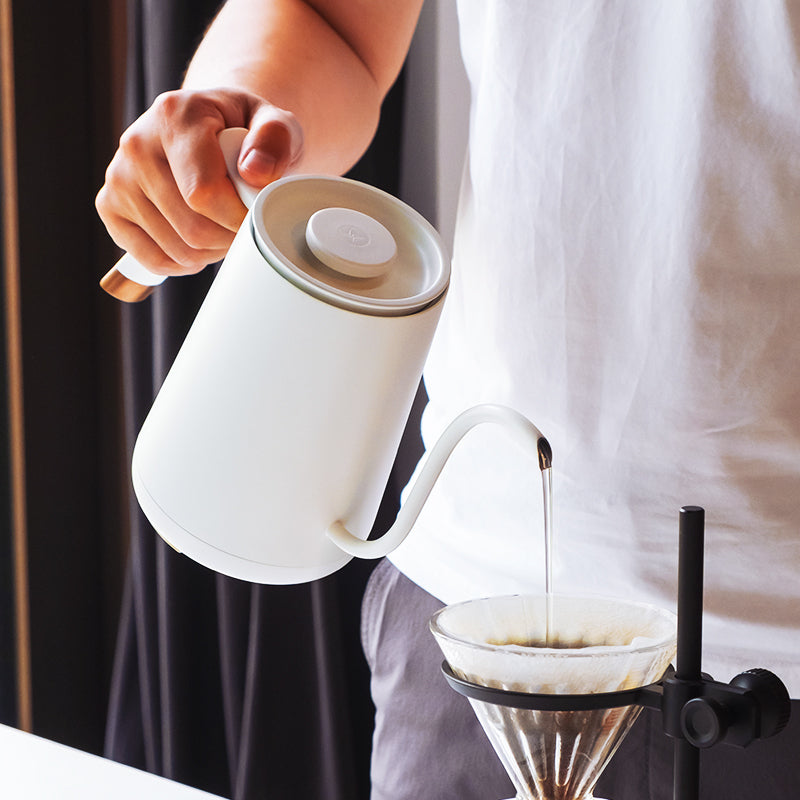 TIMEMORE FISH SMART ELECTRIC POUR OVER KETTLE - WHITE 600ML