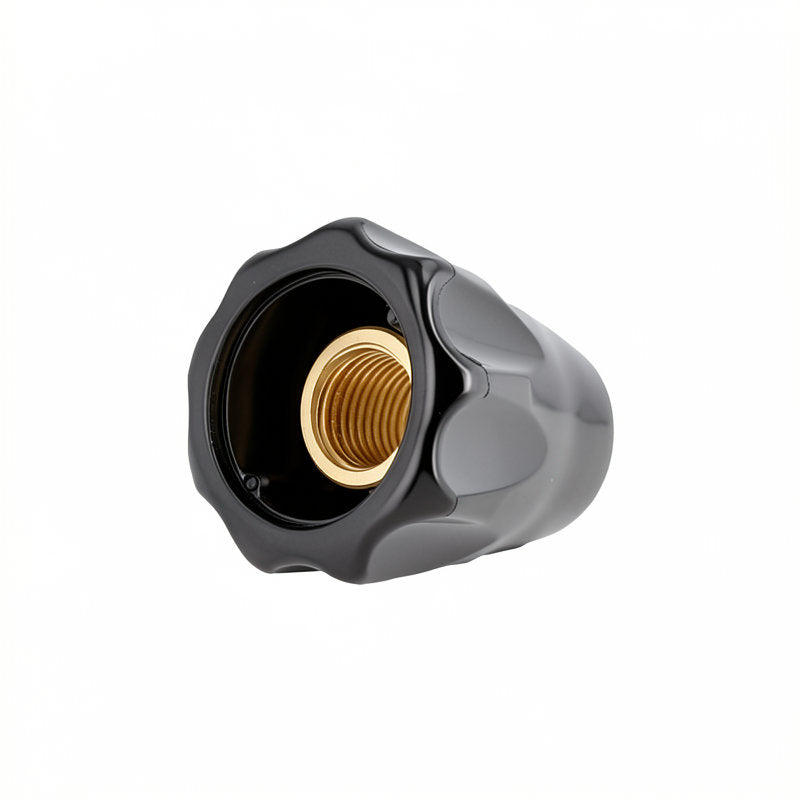 VALVE KNOB SHINY BLACK 2MM PITCH