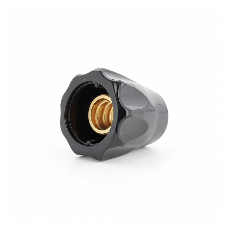 VALVE KNOB SHINY BLACK 8MM PITCH