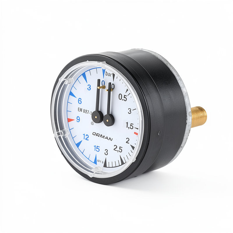 DUAL PRESSURE GAUGE 62MM