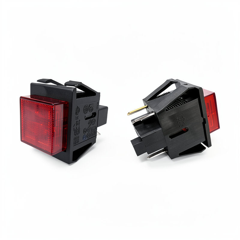 RED MOMENTANEOUS SWITCH