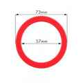 FLAT FILTERHOLDER GASKET 73 X 57 X 9MM - RED SILICONE