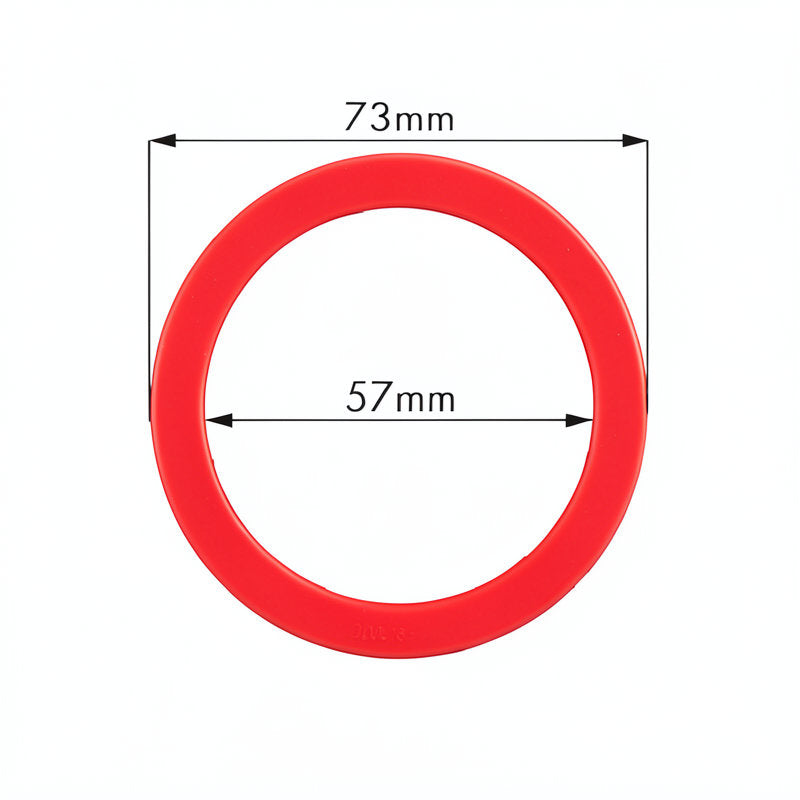 FLAT FILTERHOLDER GASKET 73 X 57 X 9MM - RED SILICONE