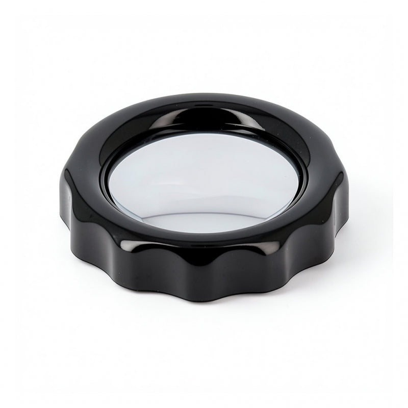 E61 VALVE KNOB BLACK AND CHROME 7 X 7MM
