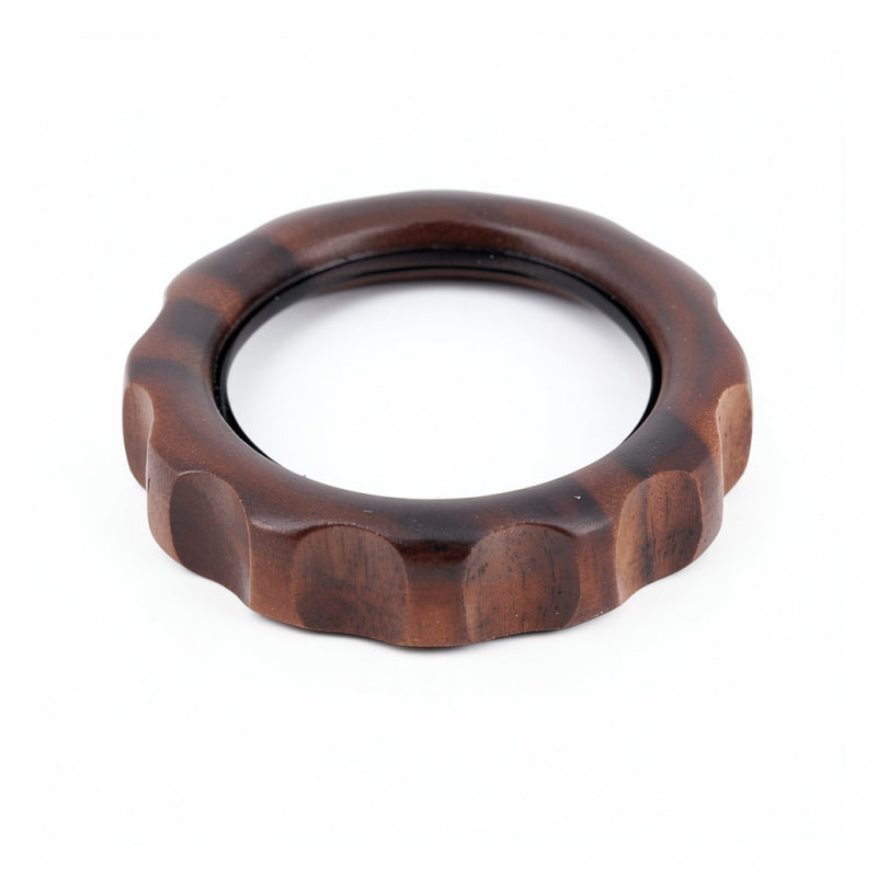 E61 VALVE KNOB WALNUT AND CHROME 7 X 7MM
