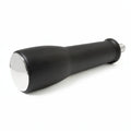 BLACK KNOB LEVER WITH CHROME PLUG