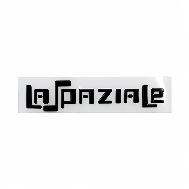 LA SPAZIALE BLACK ADHESIVE LABEL