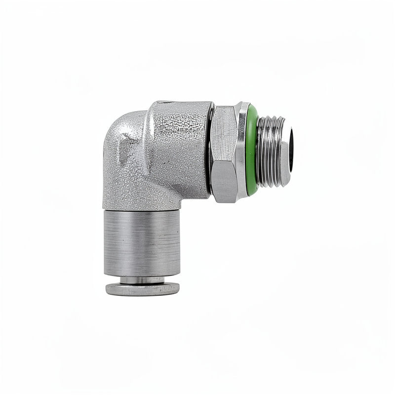 LA SPAZIALE S40 MALE FITTING 1/8M 90 DEGREES - D.4MM TUBE NICHEL COATED