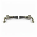 BRAIDED HOSE 0.30M 3/8F ELBOW X 3/8M ELBOW - CONICAL