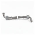 BRAIDED HOSE 0.50M 3/8F ELBOW X 3/8F ELBOW - CONICAL