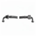 BRAIDED HOSE 0.43M 3/8F ELBOW X 3/8M ELBOW - CONICAL