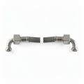BRAIDED HOSE 0.35M 3/8F ELBOW X 3/8F ELBOW - CONICAL