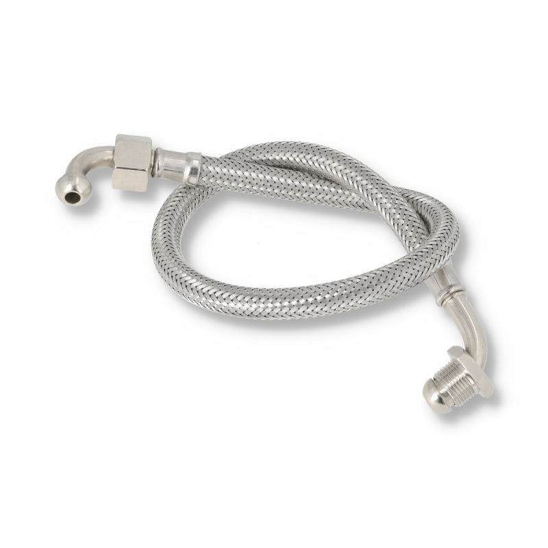 BRAIDED HOSE 0.55M 3/8F ELBOW X 3/8M ELBOW - CONICAL