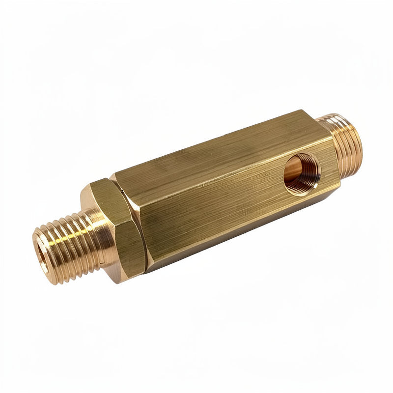 NON RETURN VALVE 3 WAYS 1/8F - IN 3/8M - OUT 1/4M