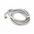 BRAIDED HOSE 2M 3/8 STRAIGHT X 3/8 ELBOW - CONICAL