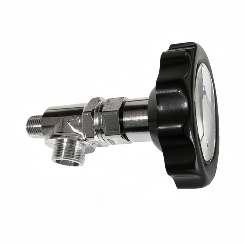 K4 STEAM / WATER VALVE BLACK AND CHROME KNOB