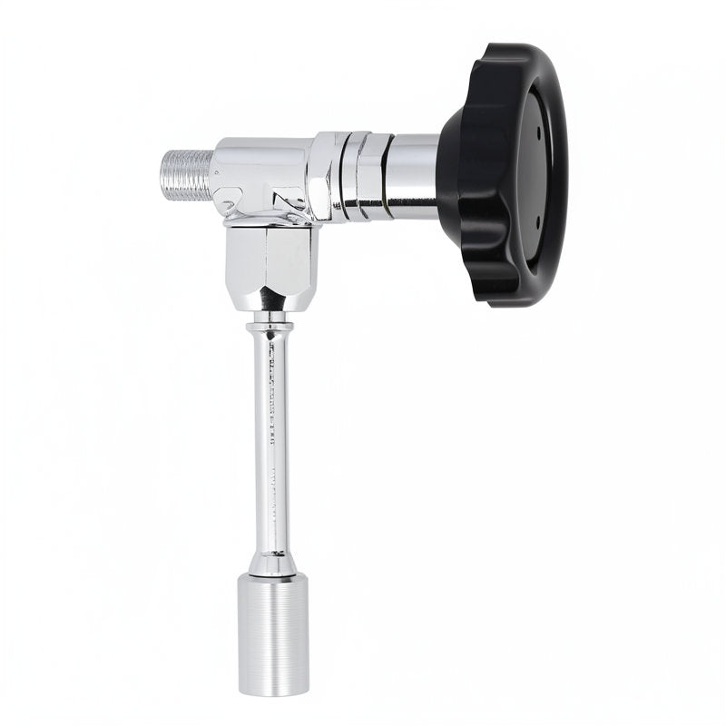 K4 SHINY HOT WATER VALVE WITH TUBE AND BLACK KNOB