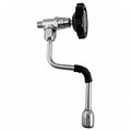 CHROME HOT WATER VALVE WITH S/S TUBE AND BLACK AND CHROME KNOB
