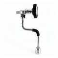 CHROME HOT WATER VALVE WITH S/S TUBE AND BLACK AND CHROME KNOB