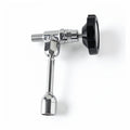CHROME HOT WATER VALVE WITH S/S TUBE AND BLACK AND CHROME KNOB
