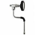CHROME STEAM VALVE WITH S/S TUBE WITH BALCK AND CHROME KNOB