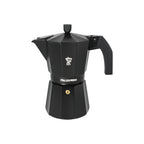 PEZZETTI ITALEXPRESS ALUMINIUM MOKA POT - 6 CUP COAL BLACK